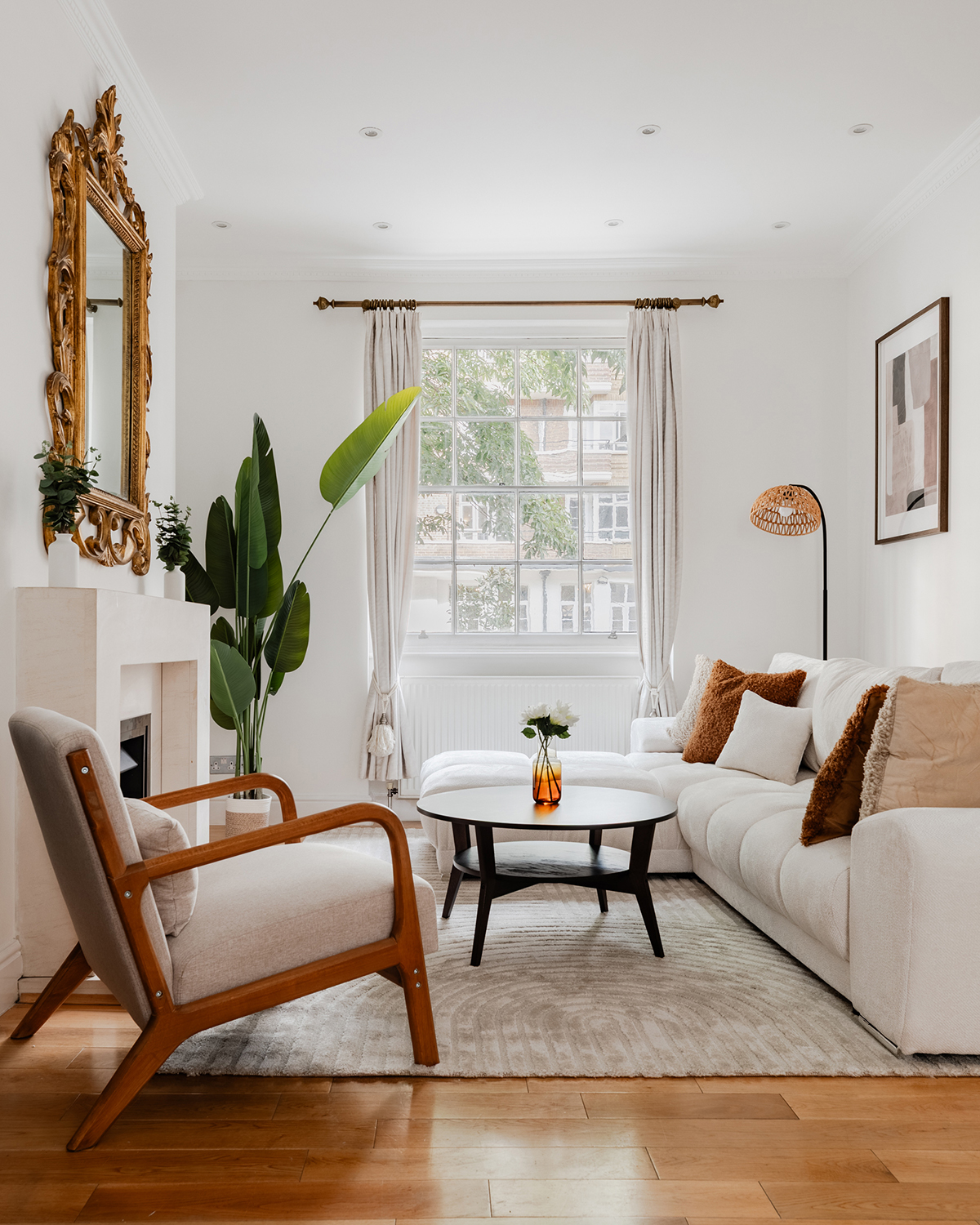 Staged property interior